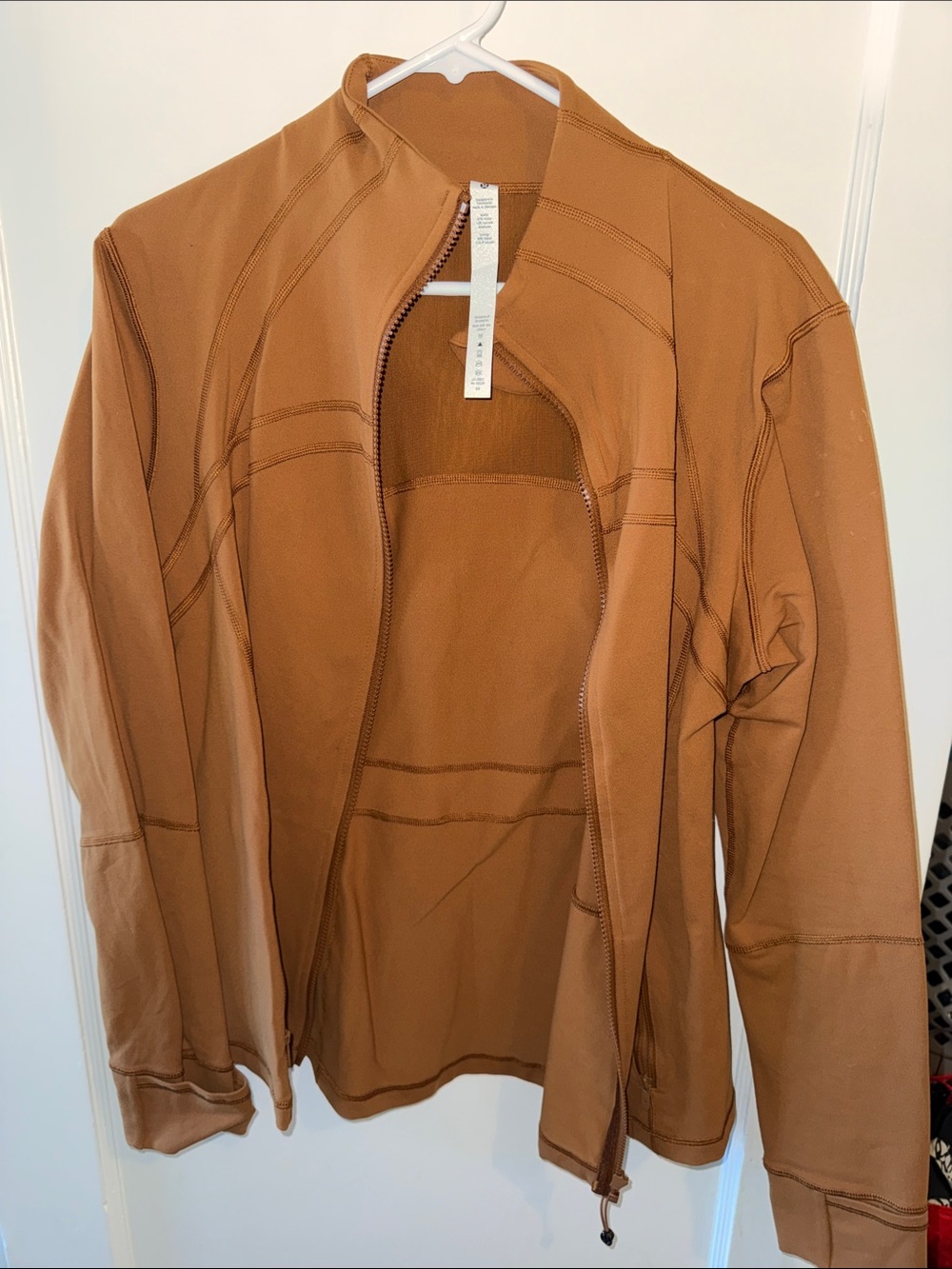 Lululemon define jacket cognac color size 18
